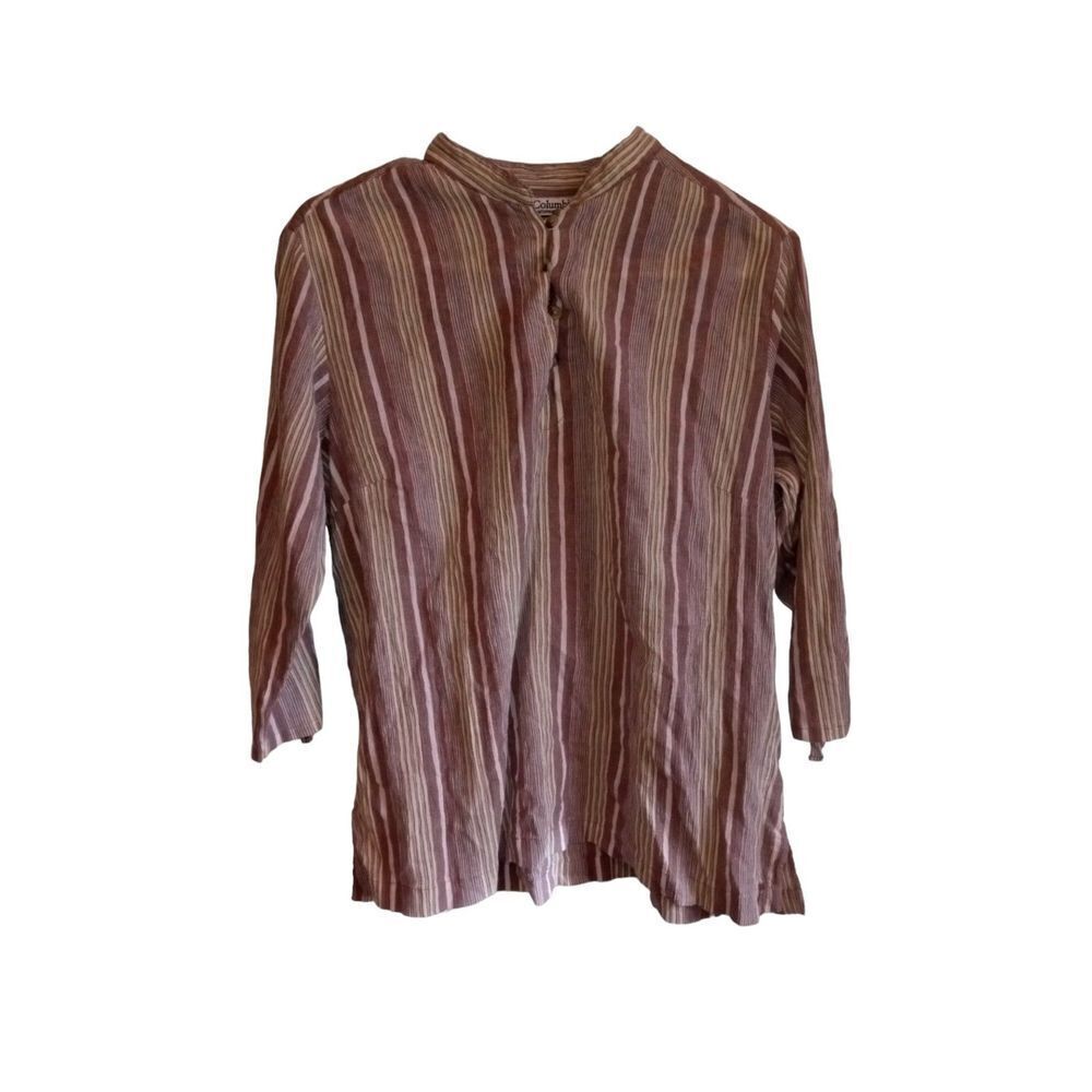 Columbia Women's Stripped Button Down Long Sleeve XL